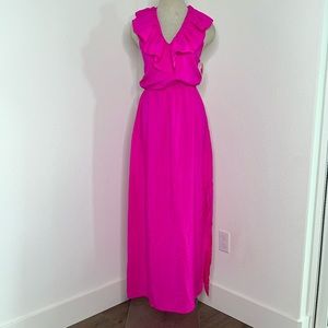 🔹 Amanda Uprichard Silk Maxi Dress